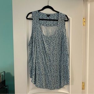 Torrid Blue Floral Tank
